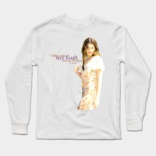 Nicole Wallace as noah culpa mia / my fault 2023 movie themed graphic design by ironpalette Long Sleeve T-Shirt
